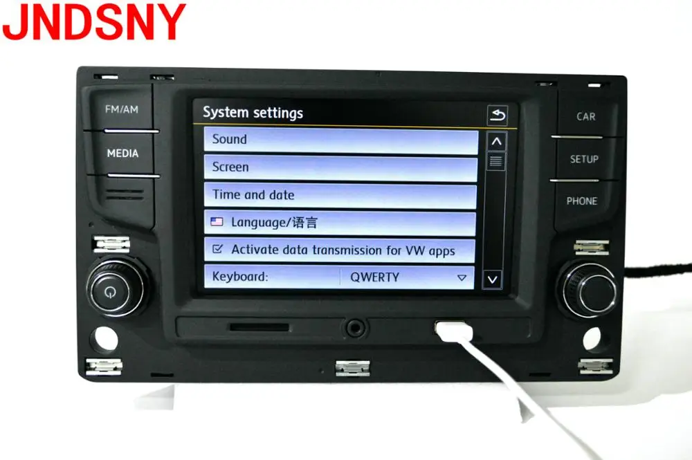 JNDSNY Mib 6,5 MIB система вещания поддерживает Carpaly Bluetooth изображение заднего вида для Volkswagen Golf 7 Mk7 seven Passat B8 MIB