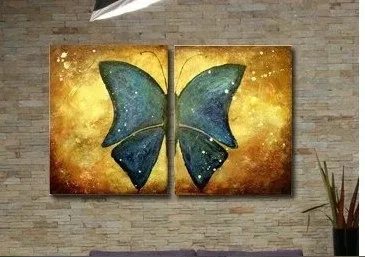100% hand-painted oil painting art butterfly household decorative | Дом и сад
