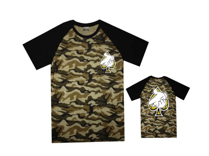 New summer Men's t-shirt /Brand Crooks and Castles new design camo sports t shirts male high quality print casual tee | Мужская