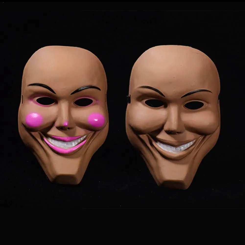 Purge Grin Mask Halloween Horror Party Plastic Fancy Kiss Me God Smiling Decor Dress Up Bar Supplies Cosplay | Дом и сад