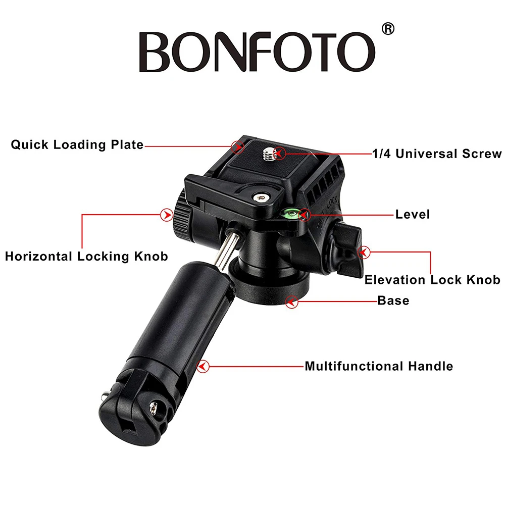 BONFOTO B73A 58 &quotПортативный штатив для путешествий и монопод + панорамная головка