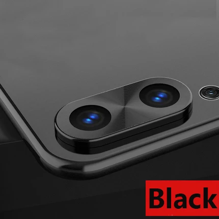 Black Полное покрытие задней камеры алюминиевое защитное кольцо для huawei P20/P20 Pro/P20 Lite защитная задняя крышка объектива круглая Защитная металлическая крышка - Цвет: Black