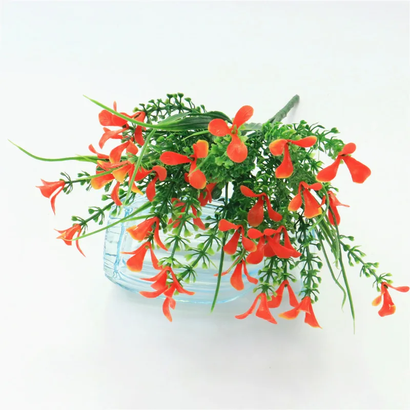 01 Яркий P. tenuiflora зеленый пластик трава растения, Искусственные цветы babysbreath Свадебные дома Рождество Декор вечерние партии Офис цветок цветы искуственные тычинки для цветов статуэтки декор для дома штормгласс - Цвет: 01