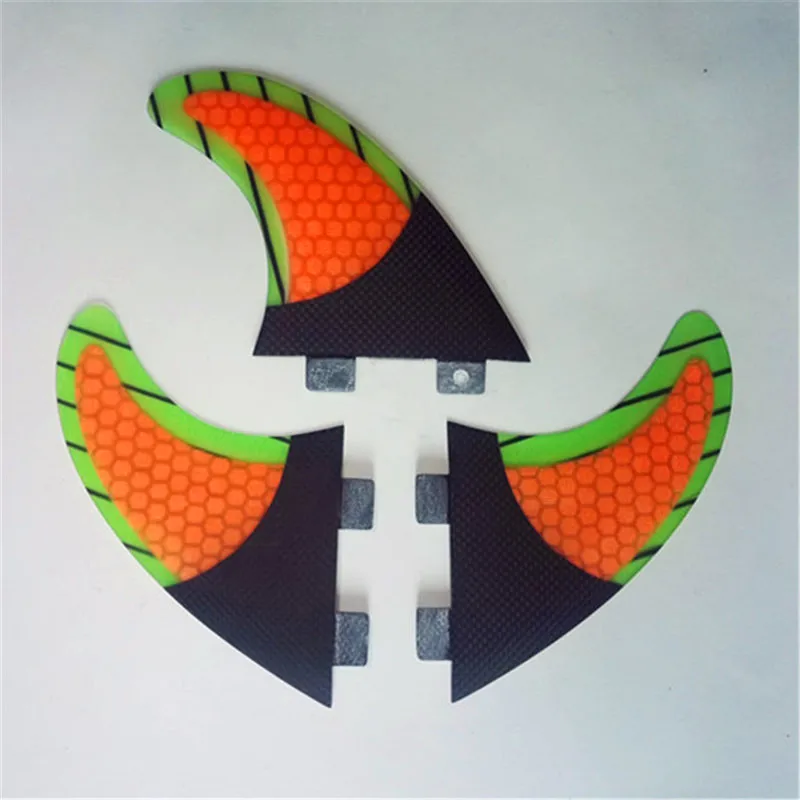 FCS G5 Fin Surf стекловолокно сотовые Углеродные плавники Quilhas tri/набор средних размеров pranchas de surf FCS плавники для доски для серфинга - Цвет: G5