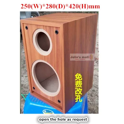 Корпус для колонок с лабиринтным букетом 8 дюймов 250*420*280 мм деревянный