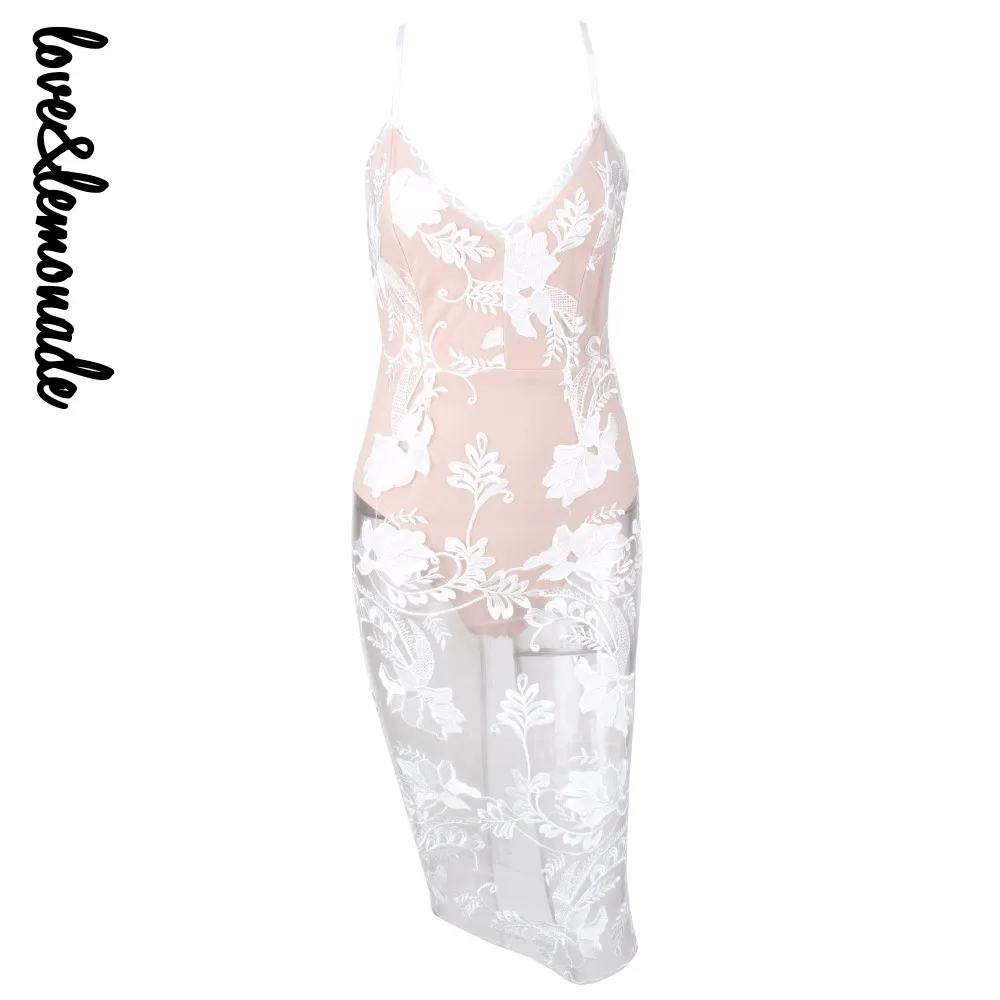 Любовь и лимонад. Белые кружева v-образным вырезом телесного цвета подкладка