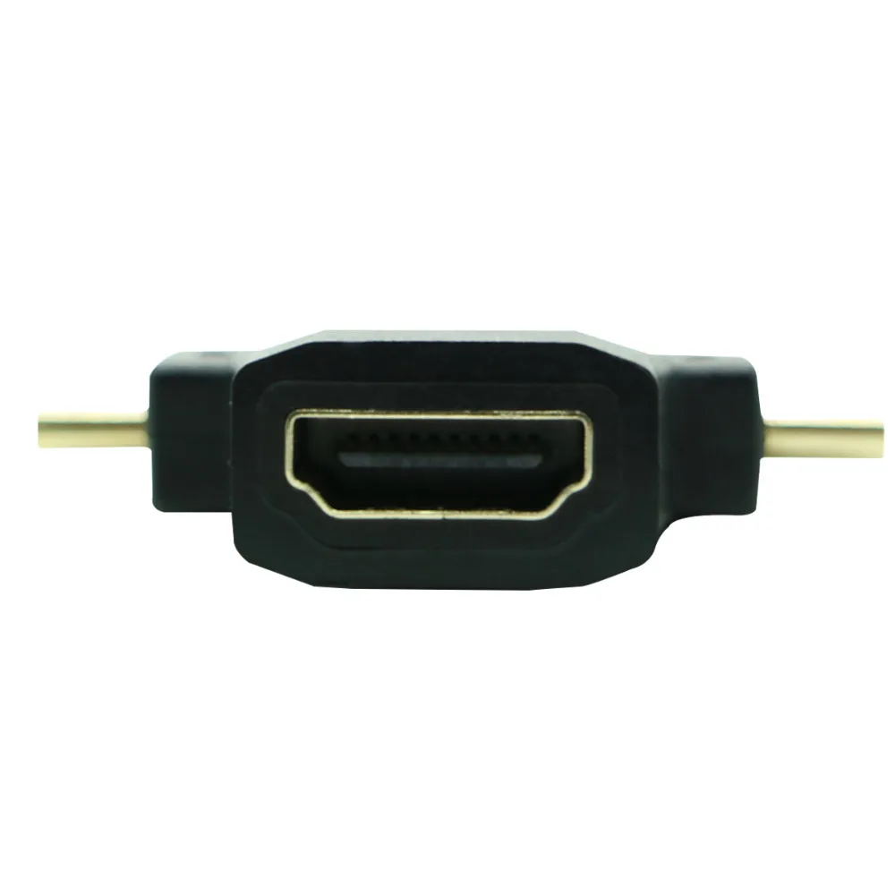 3 в 1 Micro HDMI Mini мужчина к адаптер V1.4 мужчин и женщин 90 градусов M/F комбо |