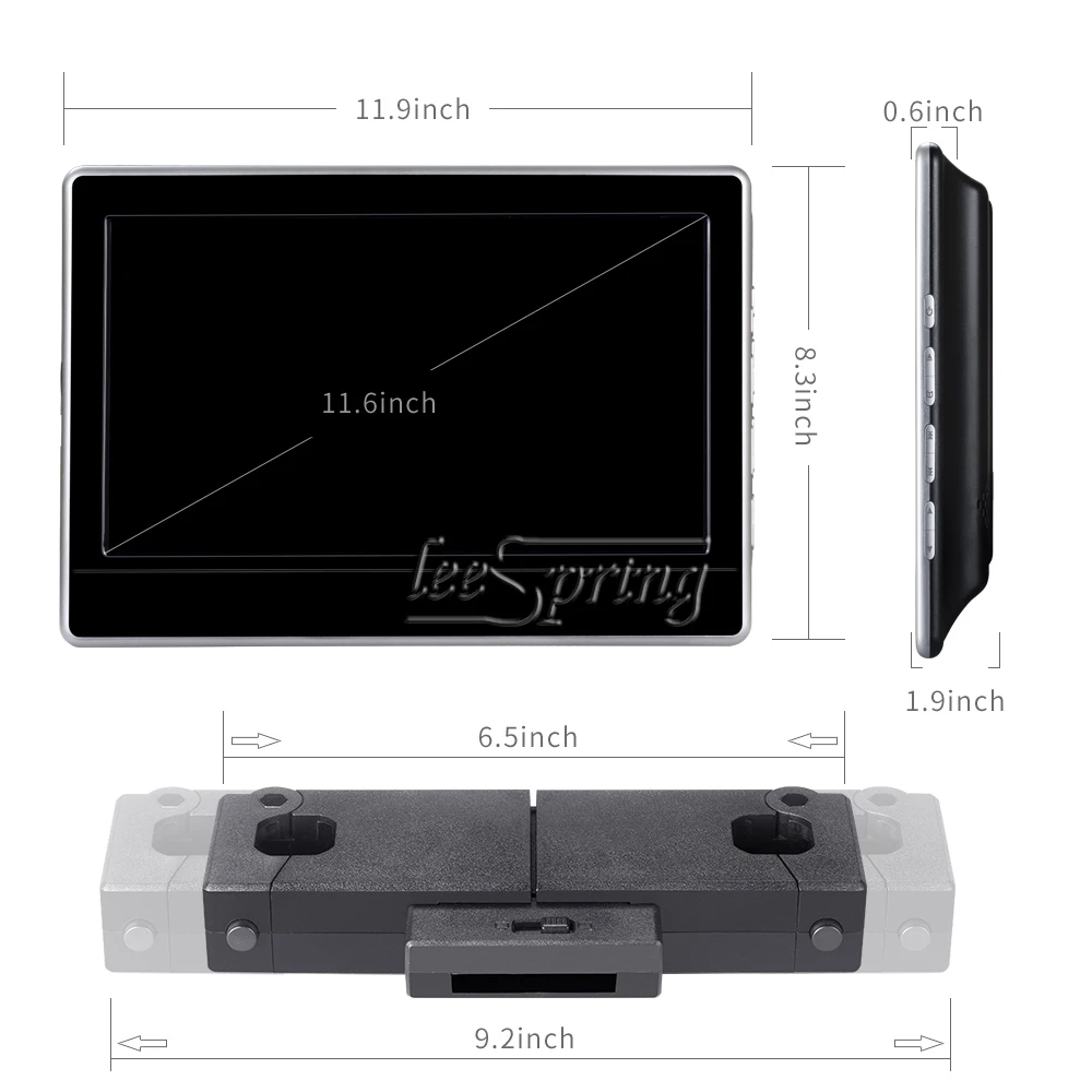 Монитор для подголовника с сенсорным экраном 11 6 дюйма DVD-плеер