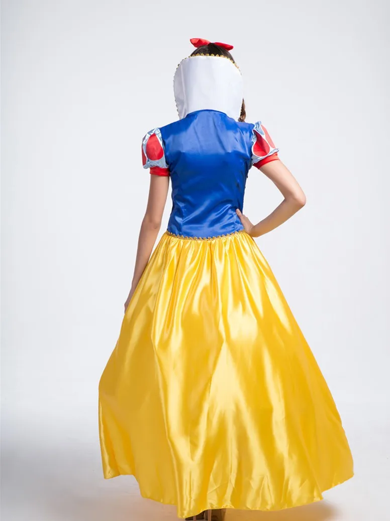 Большой размер костюм для взрослых Белоснежка девочек сказочное платье Золушки