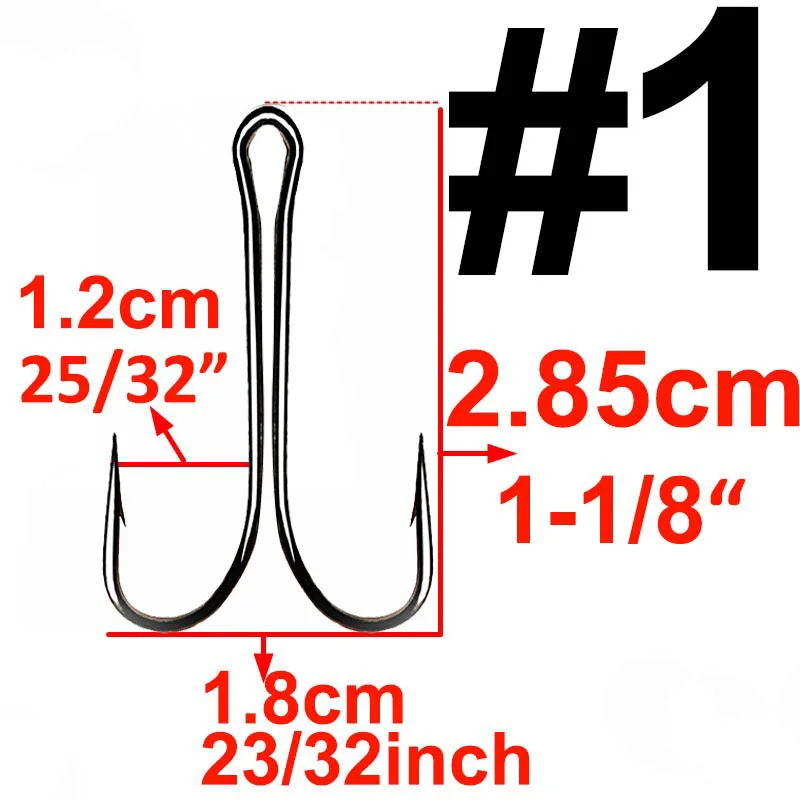 20pcs Or 50pcs Double Fishing Hook Fly Tying Double Hook for Jig Bass Bait Lure Fishhook Size 1 2 4 6 8 1/0 2/0 3/0 Fish Tool