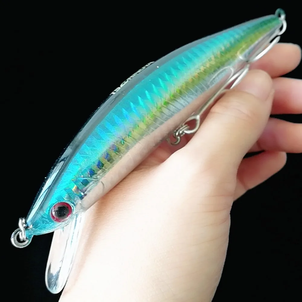 TSURINOYA DW37 6 шт. тонущие приманки Minnow 120 мм 40 г тройные Крючки искусственные жесткие приманки Leurre Dur воблеры для ловли карпа