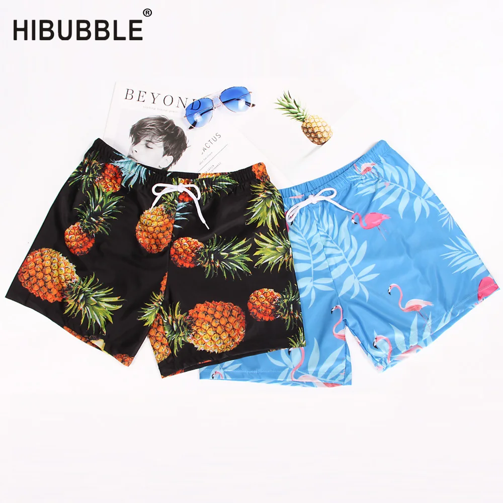

Мужские летние пляжные шорты с принтом HIBUBBLE, пляжная одежда, купальный костюм, горячая Распродажа, плавки для купания Sunga 2018