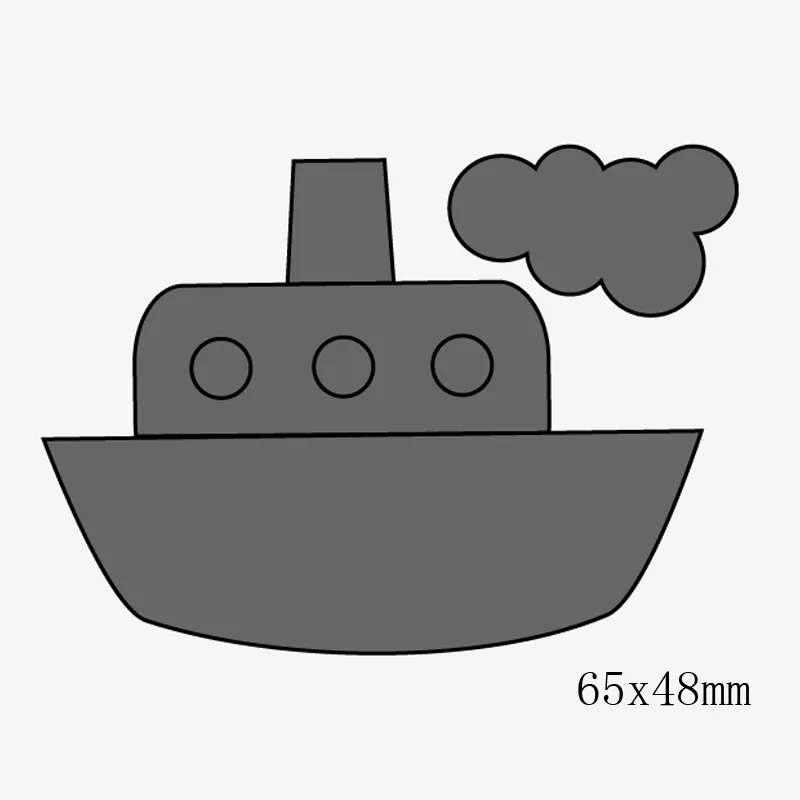 Вырубные штампы Мультяшные морские лодки металлические для сделай сам