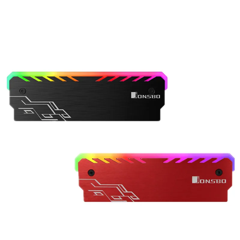 Теплоотвод ОЗУ JONSBO RGB 256 цветов автоматическое изменение алюминиевый радиатор