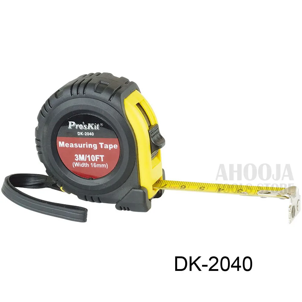 DK-2040 3M Pro'skit 3 м/5 м/7,5 м сильная Магнитная лента измерительная самофиксирующаяся лента измеряет Расстояние метр противоскользящая стальная лента Линейка инструменты - Цвет: DK-2040 3M