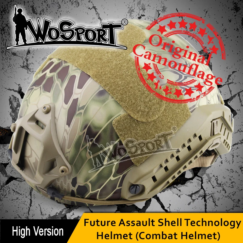 Tactical Helmet MH Standard FAST OCC DIAL Adjustable Original Camouflage Outdoor CS War Game Airsoft Paintball Head Protector | Спорт и