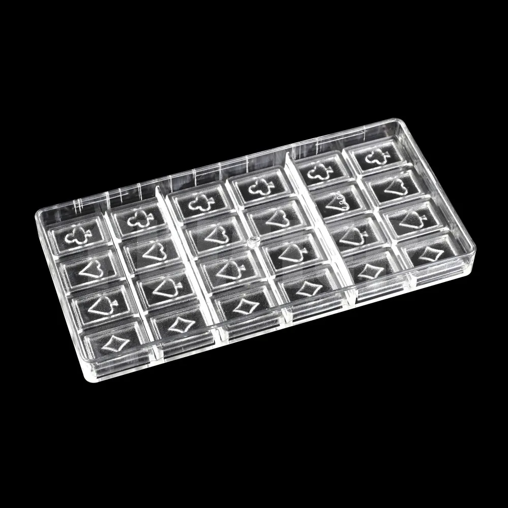 Форма для шоколада в форме игральных карт|polycarbonate chocolate mold|polycarbonate chocolatekitchen cooking |