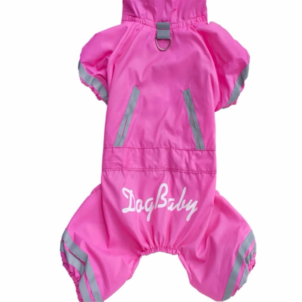 Весенне-летний дождевик для собак куртка с 4 пуговицами водонепроницаемая одежда