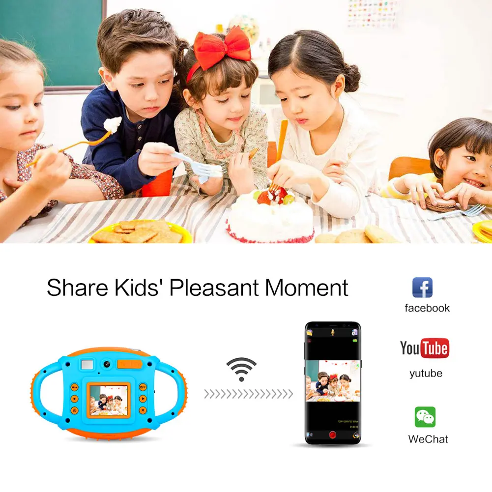 Новая мини Детская цифровая камера ударопрочный HD дисплей портативный подарок