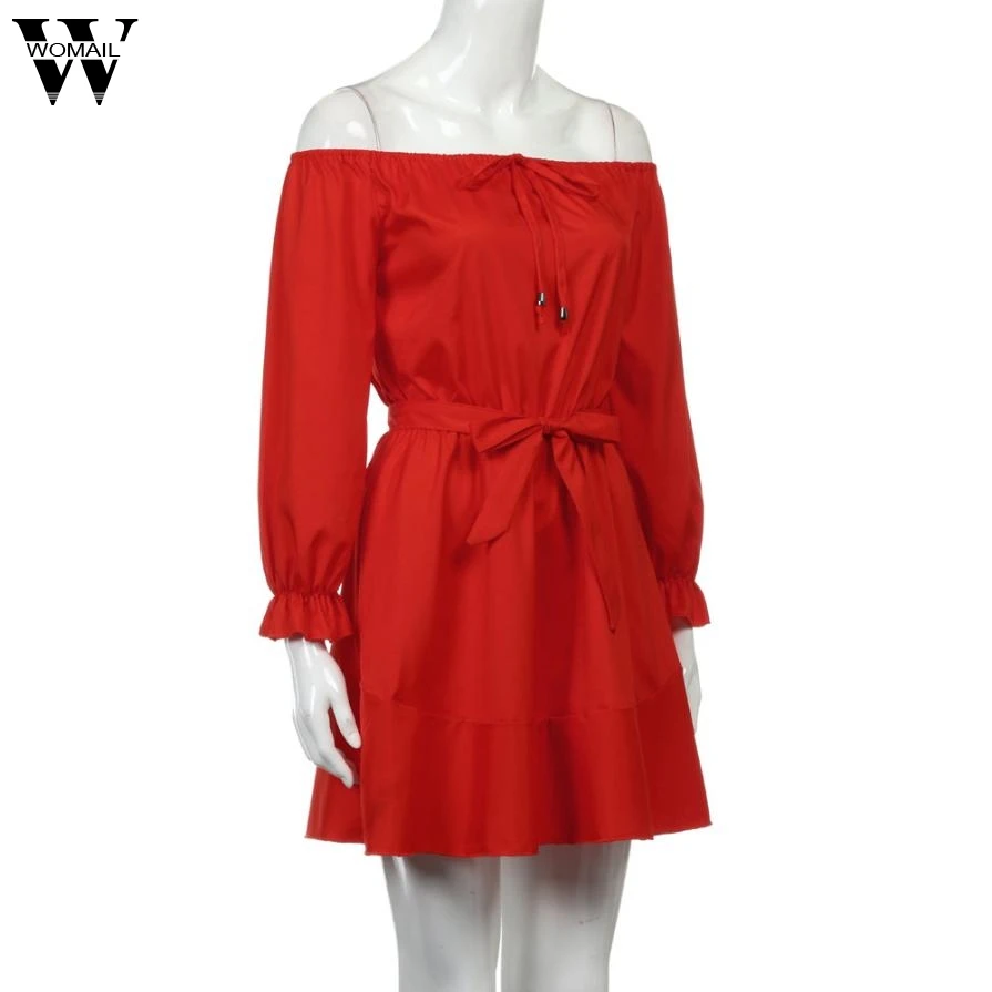 Женское платье с открытыми плечами вечернее мини длинным рукавом Aug9 2017|mini dress|dress