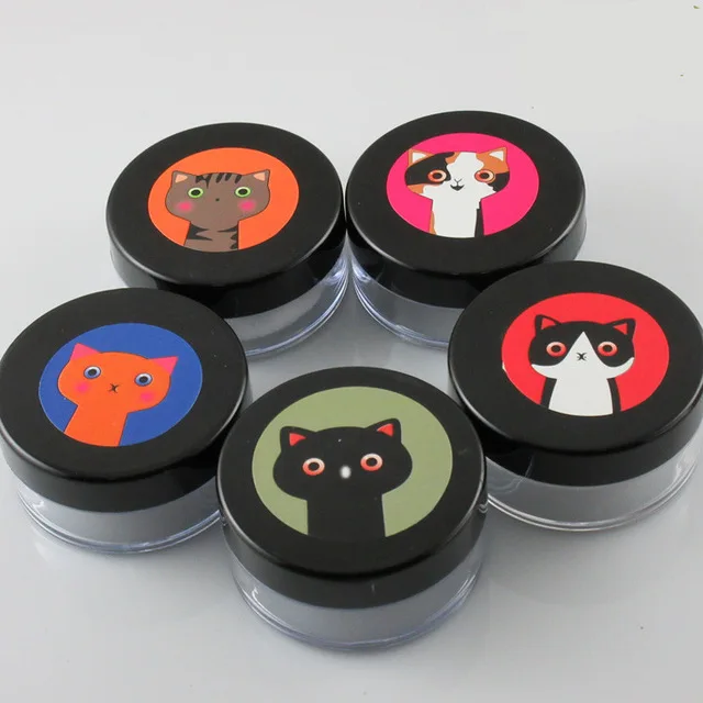 

300pcs Empty 8g 10g Makeup Case Loose Powder Jar Travel Containers Compact With The Sifter& Lid PP Powder Box maquiage machine