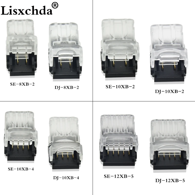 10 шт./лот 2pin 4pin 5pin светодиодные ленты Разъем для одного RGB RGBW цвет 5050 3528