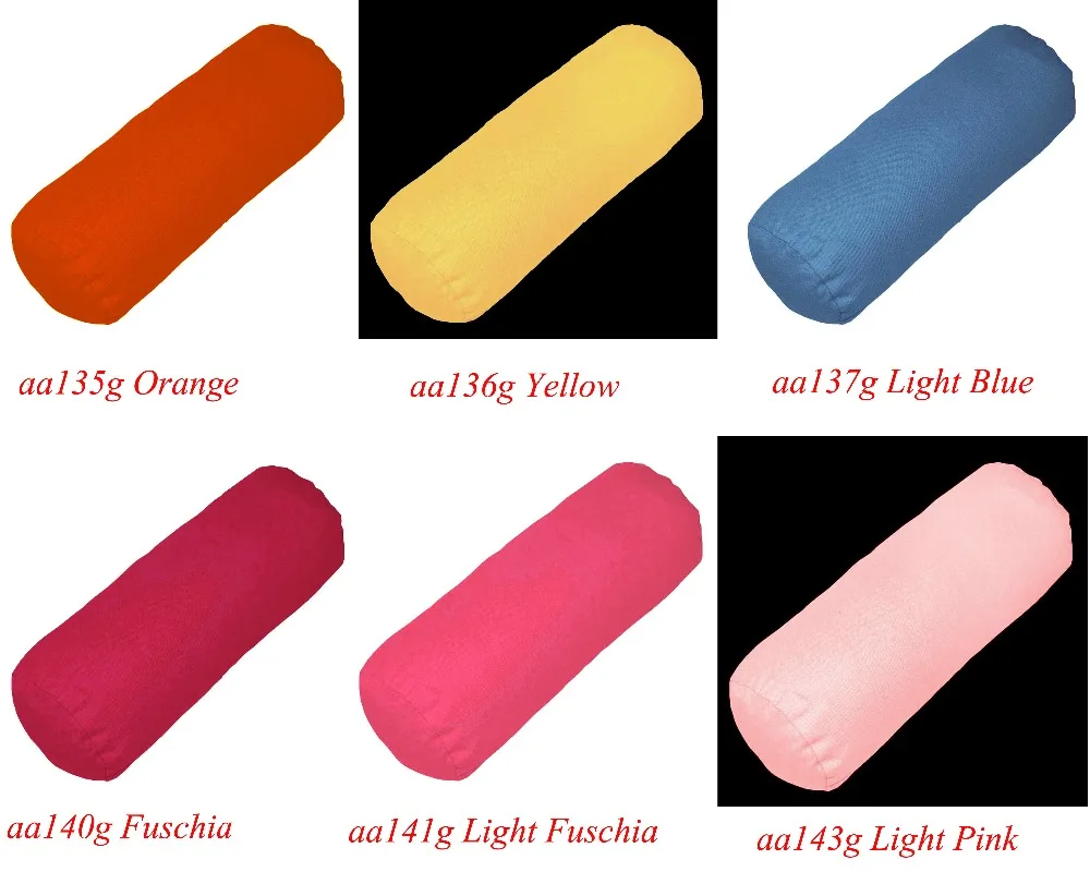 Aa135g(продается только чехол) оранжевый желтый красный розовый синий Fuschia хлопок холщовая круглая подушка для занятий йогой