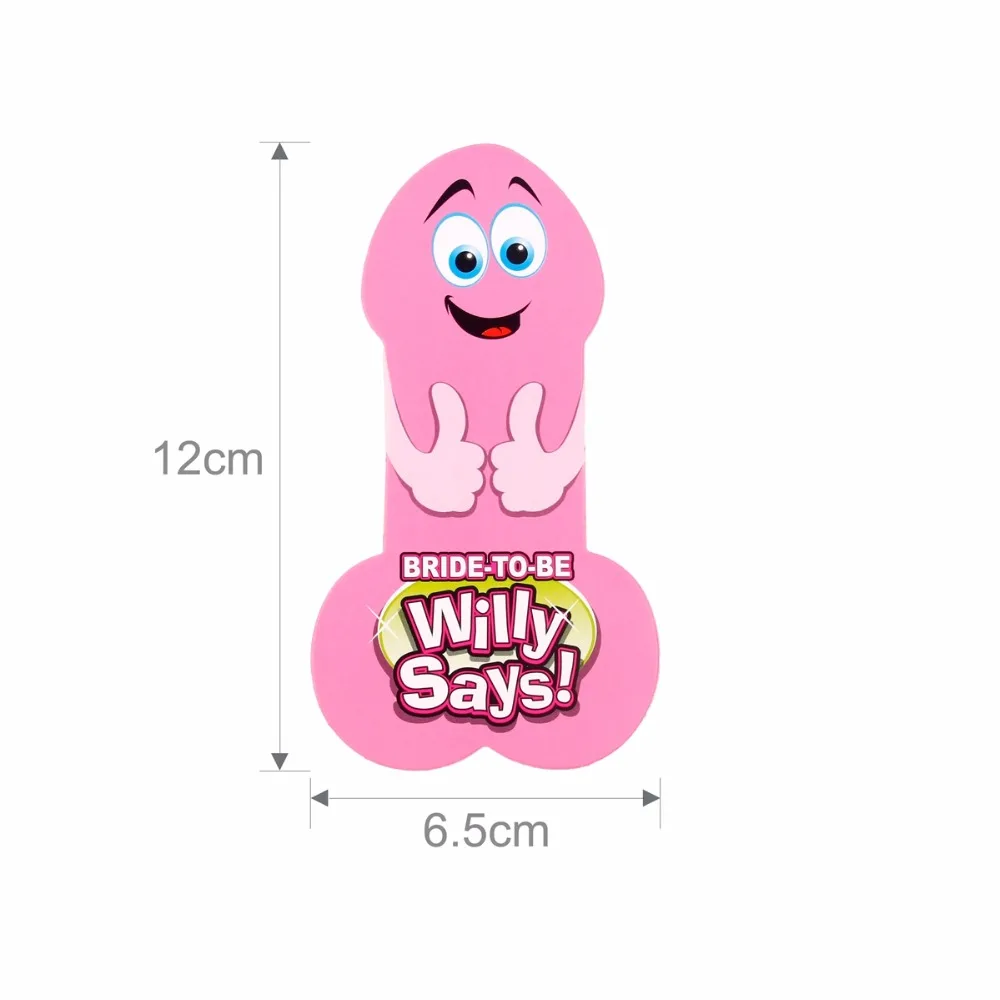 FENGRISE 24pc Willy говорит что игровые карты настольная игра для девичника игральные или