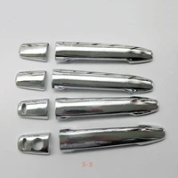 for citroen c4 aircross 2012 abs plastic chrome door handle cover decoration car styling stickers auto accessories 8 pcs