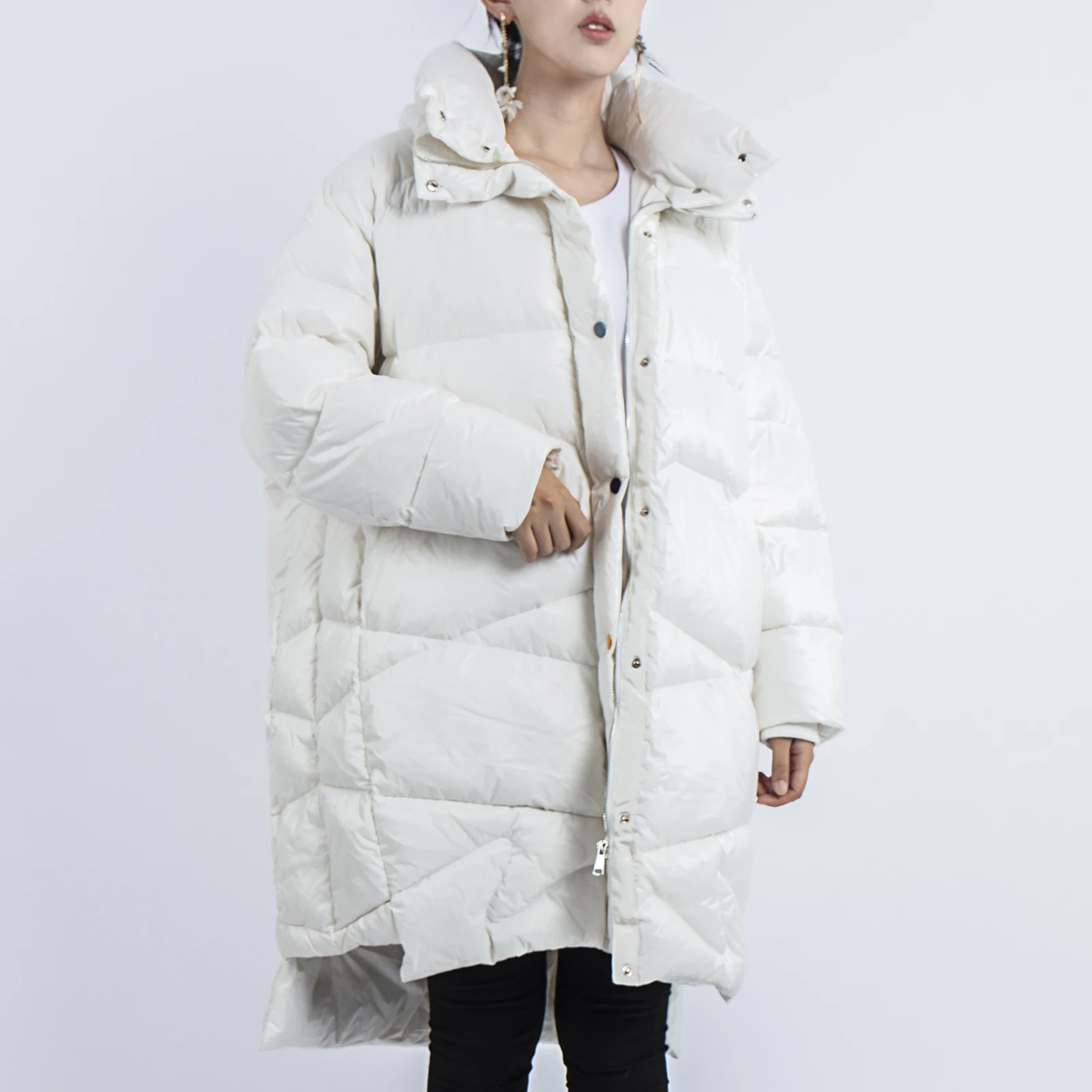 Puffer jacket women plus size duck down jacket winter coat women Outerwear Female Long Casual Light ultra thin Warm Parka