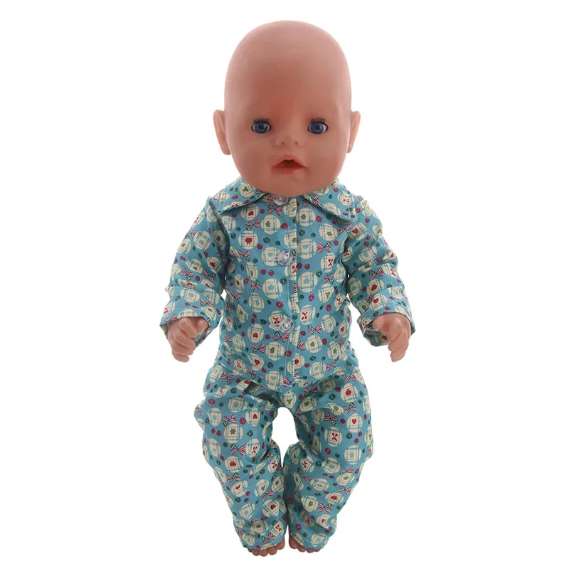 Luckdoll ручная работа 4 цвета пижамы подходят 43 см кукла американская детский лучший