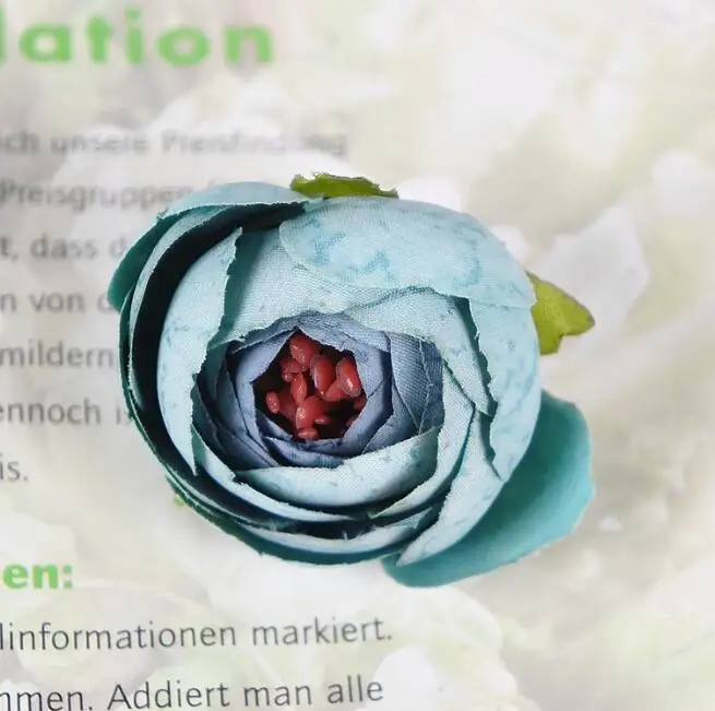 10 шт. искусственный чайная Роза Бутон маленький цветок пиона головы Флорес для