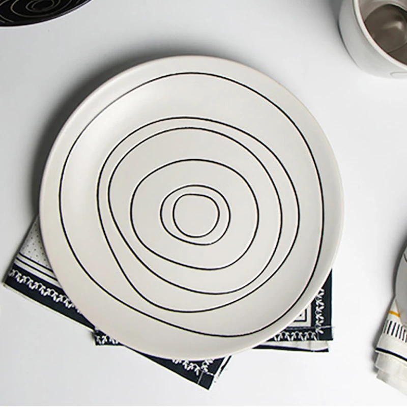 Керамический набор посуды чайная кружка миска для риса тарелка столовые приборы