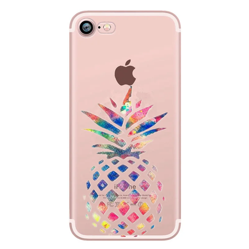 Ультра тонкий для iphone X чехол телефона милые мягкие девчушки фрукты прозрачный 6 5s