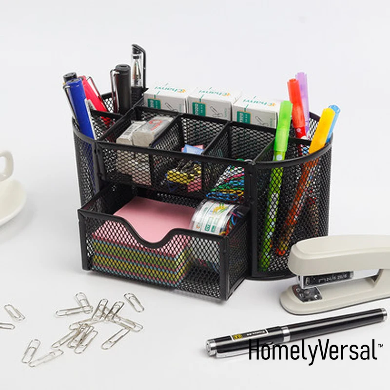 Металлическая подставка для канцелярских принадлежностей Комбинации сетка