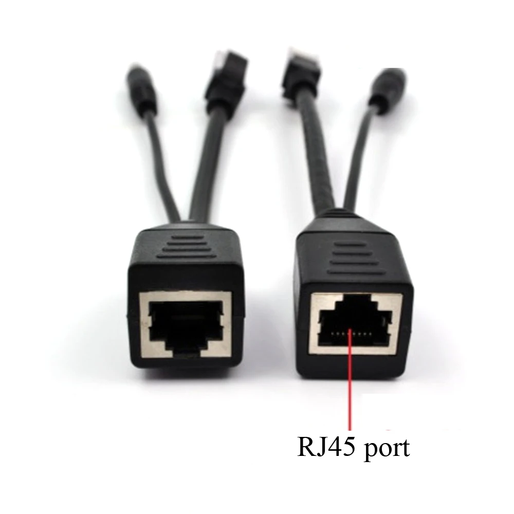 Кабель POE 2 шт. Пассивный адаптер Power Over Ethernet разветвитель инжектор модуль питания