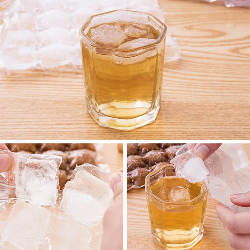 DIY питьевой инструмент для приготовления льда сумки 10 шт./упак. лоток с формой для кубиков льда одноразовые Портативный льда прессформы термосклеиваемый пакет из Кухня гаджеты