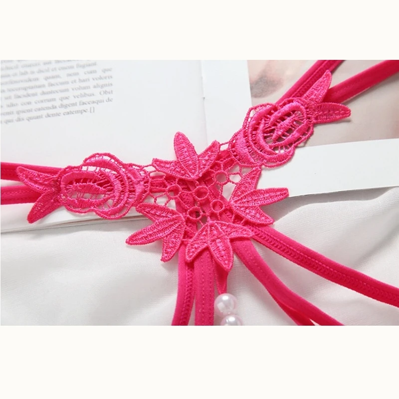 Женское нижнее белье G string сексуальное без косточек жемчужные стринги бесшовные