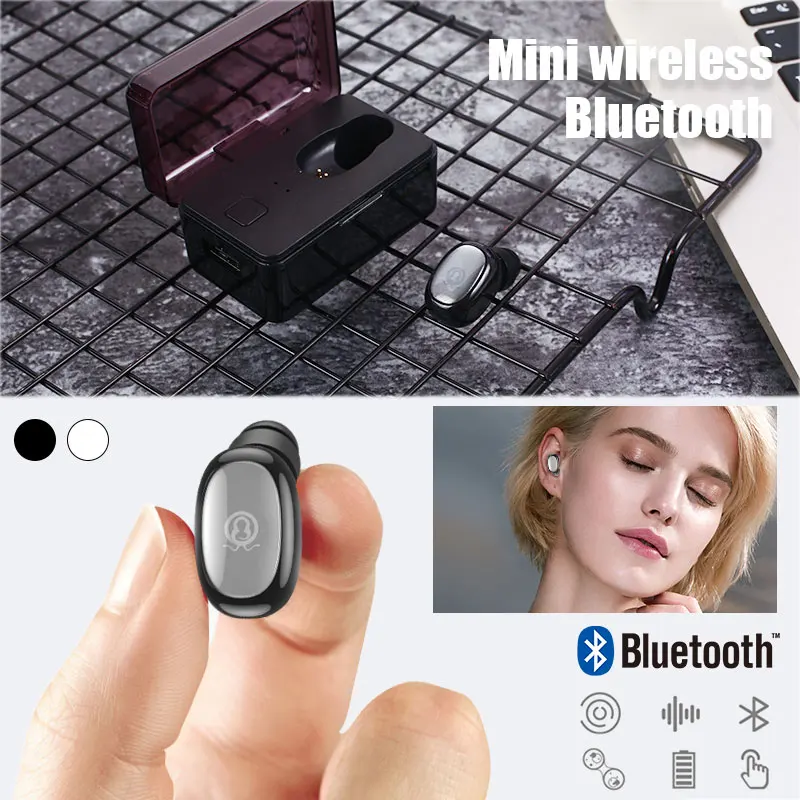 Мини Hands Free наушники с зарядным устройством 2 4 ГГц Беспроводной Bluetooth V4.1 гарнитура