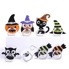 Универсальный мобильный телефон держатель Хэллоуин для телефона с изображением героев мультфильмов с кольцом-держателем в виде совы летучая мышь подставка для телефона, кольцо-держатель на палец для мобильного поддерживающая стойка стола для iPhone