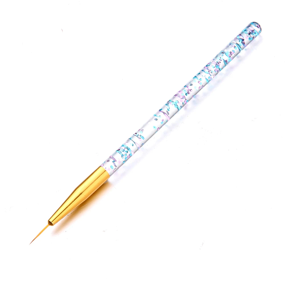 3PCS 7/9/11mm Nail Art Liner Brush Painting Flower Drawing Lines Grid Stripe Manicure Acrylic UV Gel Pen Tips Design Set New Kit | Красота и