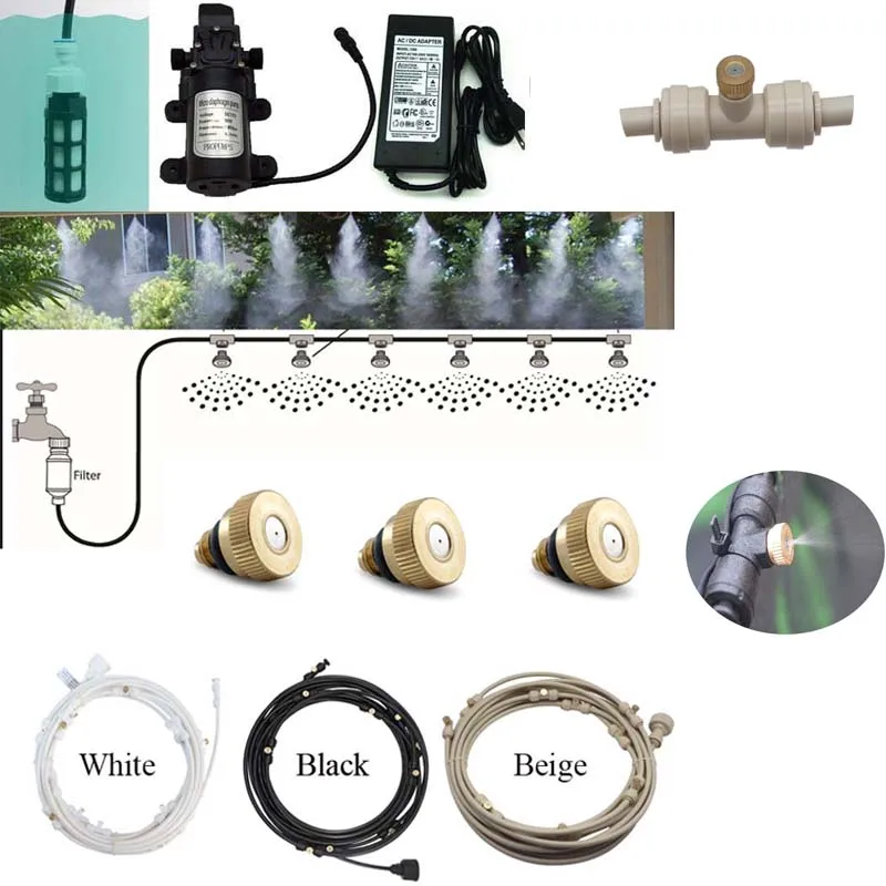 Микро насос с адаптером питания уличная садовая система охлаждения водяным