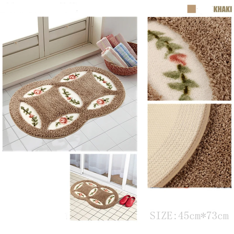 USPIRIT ПВХ сетчатые коралловые флисовые уличные коврики для ванной комнаты