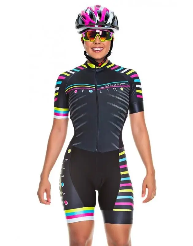 set Pro Team триатлон костюм женский Велоспорт Джерси Skinsuit комбинезон Майо Велоспорт Ropa ciclismo комплект розовый гелевая подкладка 001 - Цвет: set