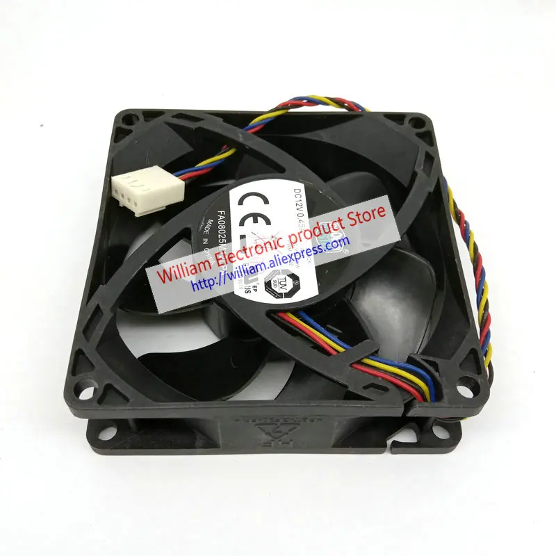 FA08025M12LPA 12 В 0.45A 8 см 80*80*25 мм 4 провода ШИМ гидравлический бесшумный cpu fan FONSONING