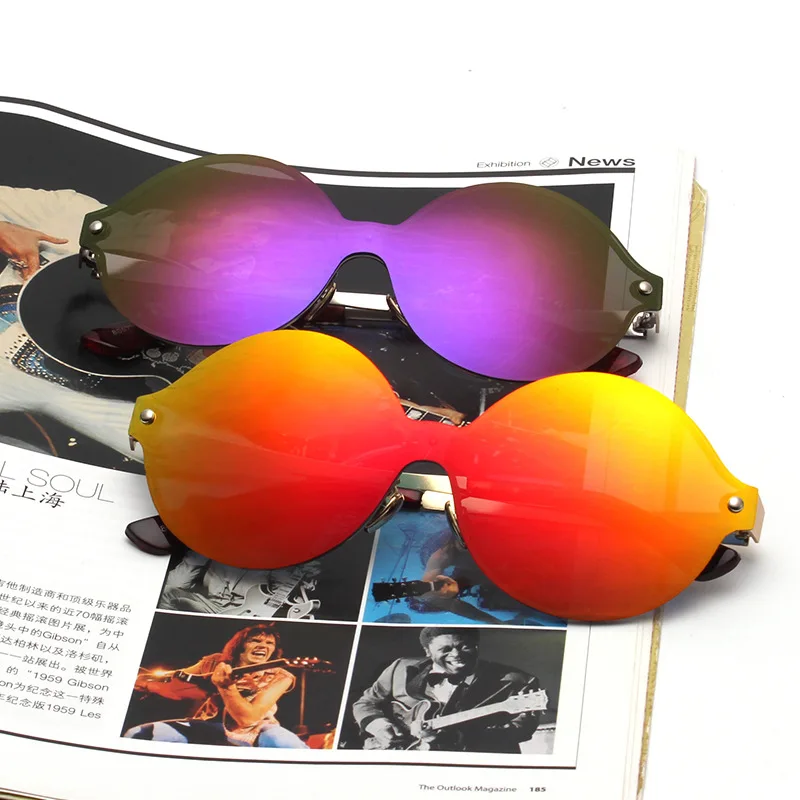 Мужские Круглые Солнцезащитные очки TRIUMPH VISION высококачественные металлические