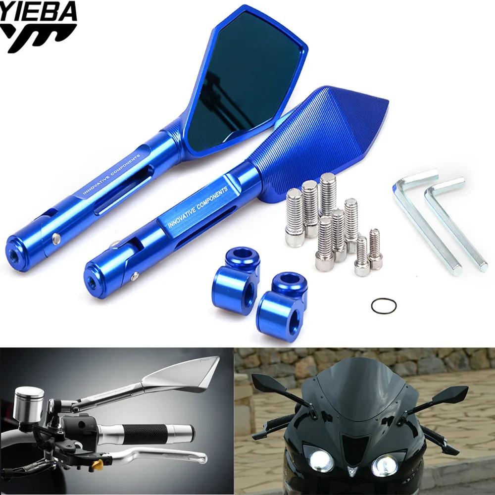 Мотоциклетные боковые зеркала заднего вида с ЧПУ для YAMAHA XP500 XP530 XT660/X/R/Z 04 17 YBR 125 SUZUKI