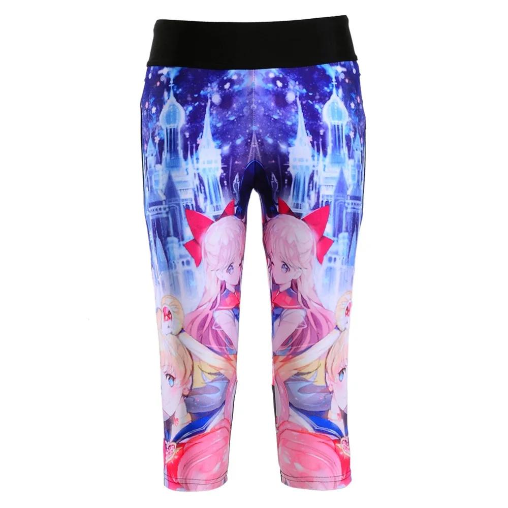 Для женщин тренировки Фитнес Спортивная Высокая талия эластичные силы Капри