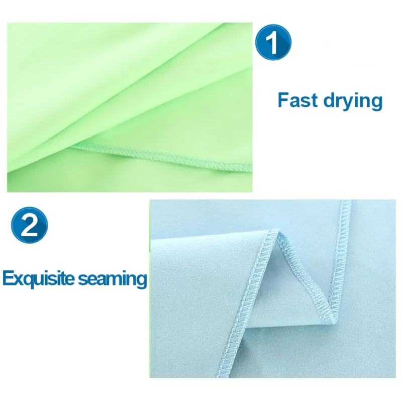 Быстросохнущее спортивное полотенце впитывающее пот пляжное портативное из