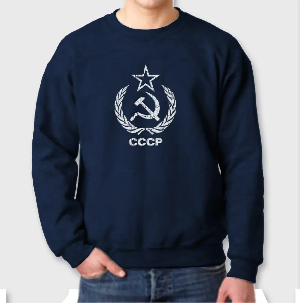 CCCP советская КГБ Молот серп футболка СССР вырез лодочкой Толстовка Повседневная
